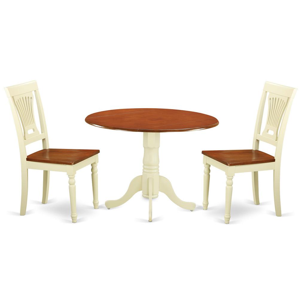 3  PC  small  Dining  set-Dining  Table  and  2  Kitchen  Chairs. Picture 2