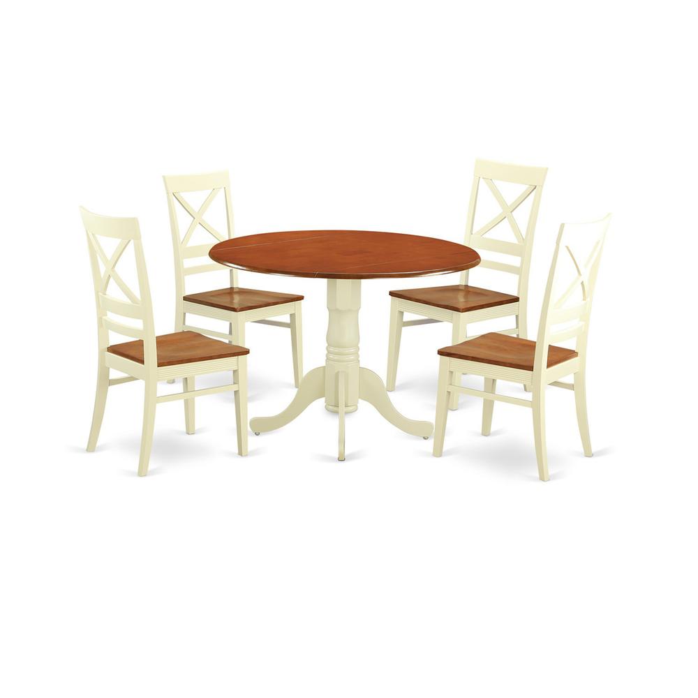 5  Pc  small  Kitchen  Table  set  -  Kitchen  Table  and  4  dinette  Chairs. Picture 2