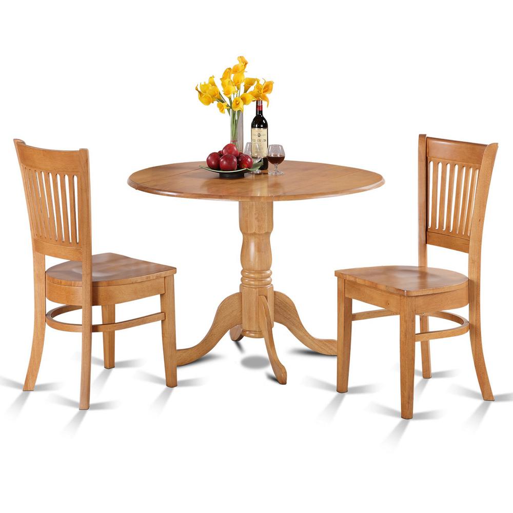 3  Pc  Kitchen  nook  Dining  set-small  Table  and  2  dinette  Chairs  Chairs. Picture 1