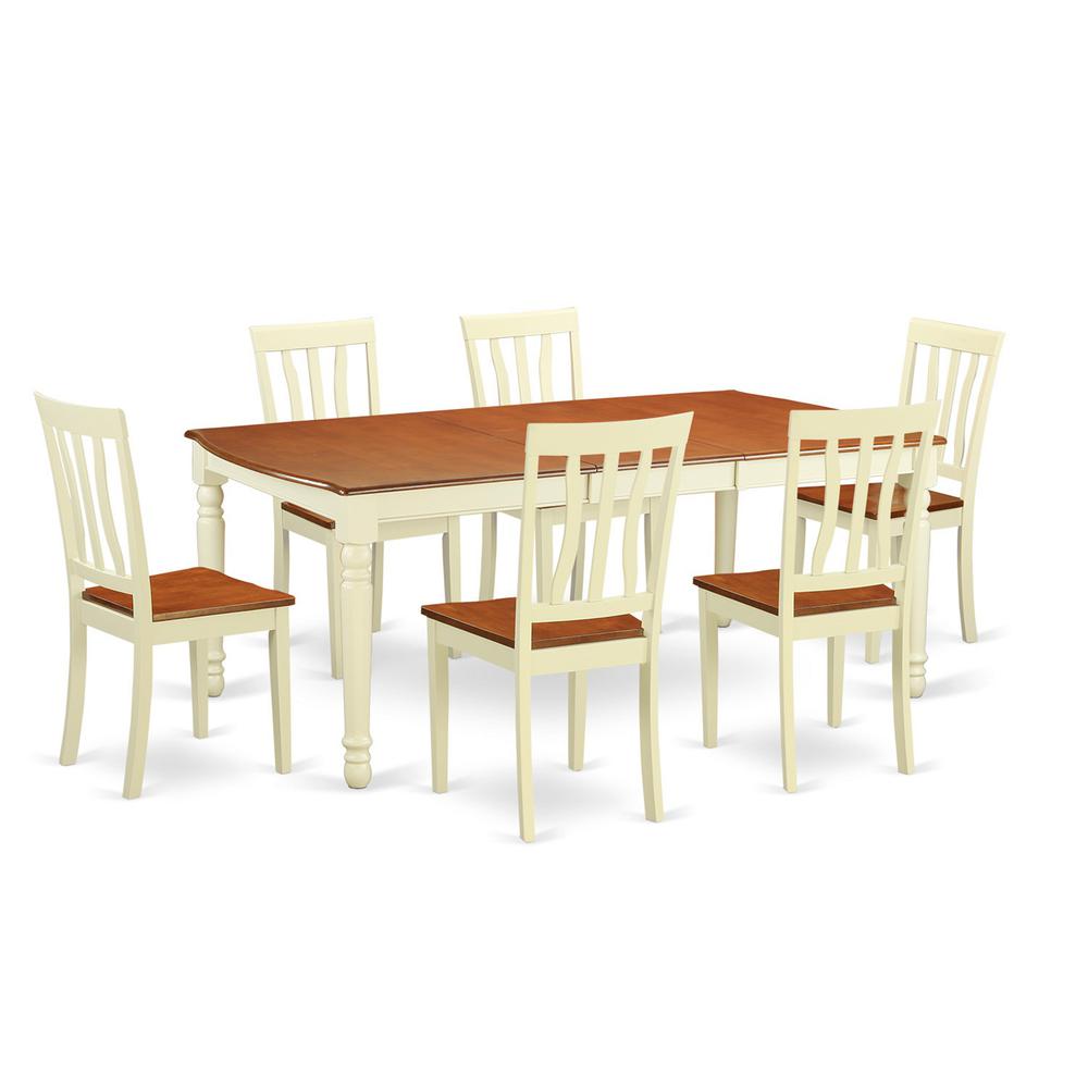 7  PC  Dining  room  set  for  6-Kitchen  Table  and  6  Dining  Chairs. Picture 2