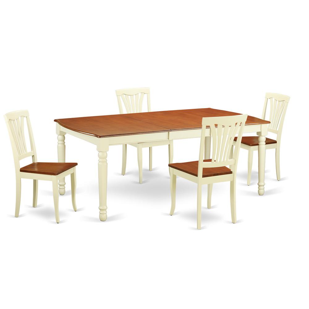 5  PC  dinette  Table  set  -  Kitchen  Table  and  4  Dining  Chairs. Picture 2