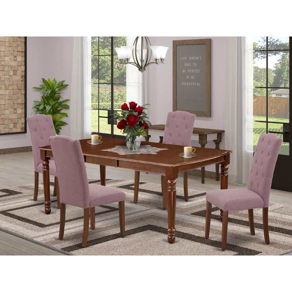 Dining Room Set Mahogany, DOCE5-MAH-10. Picture 2