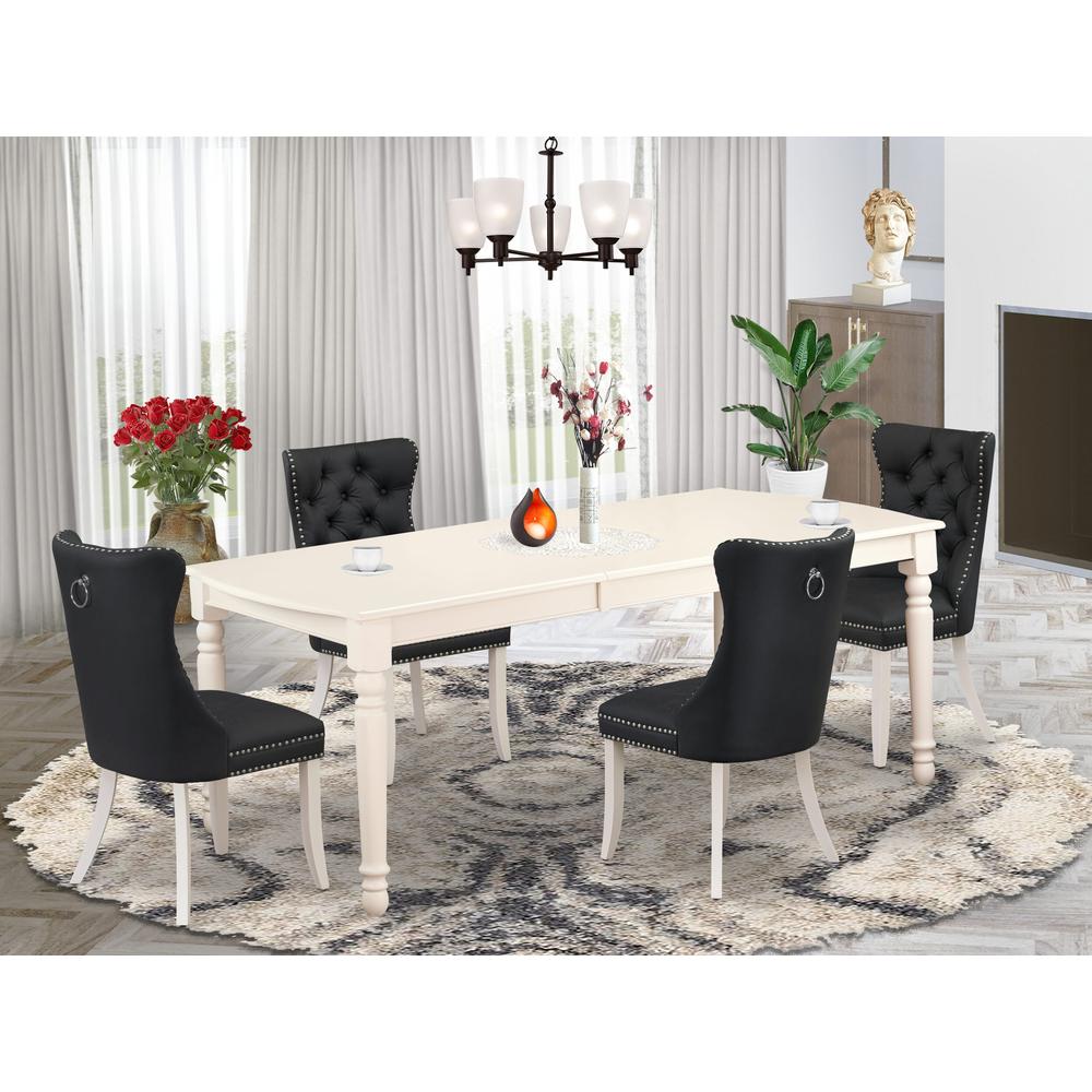 5 Piece Dining Table Set Consists of a Rectangle Kitchen Table. Picture 7
