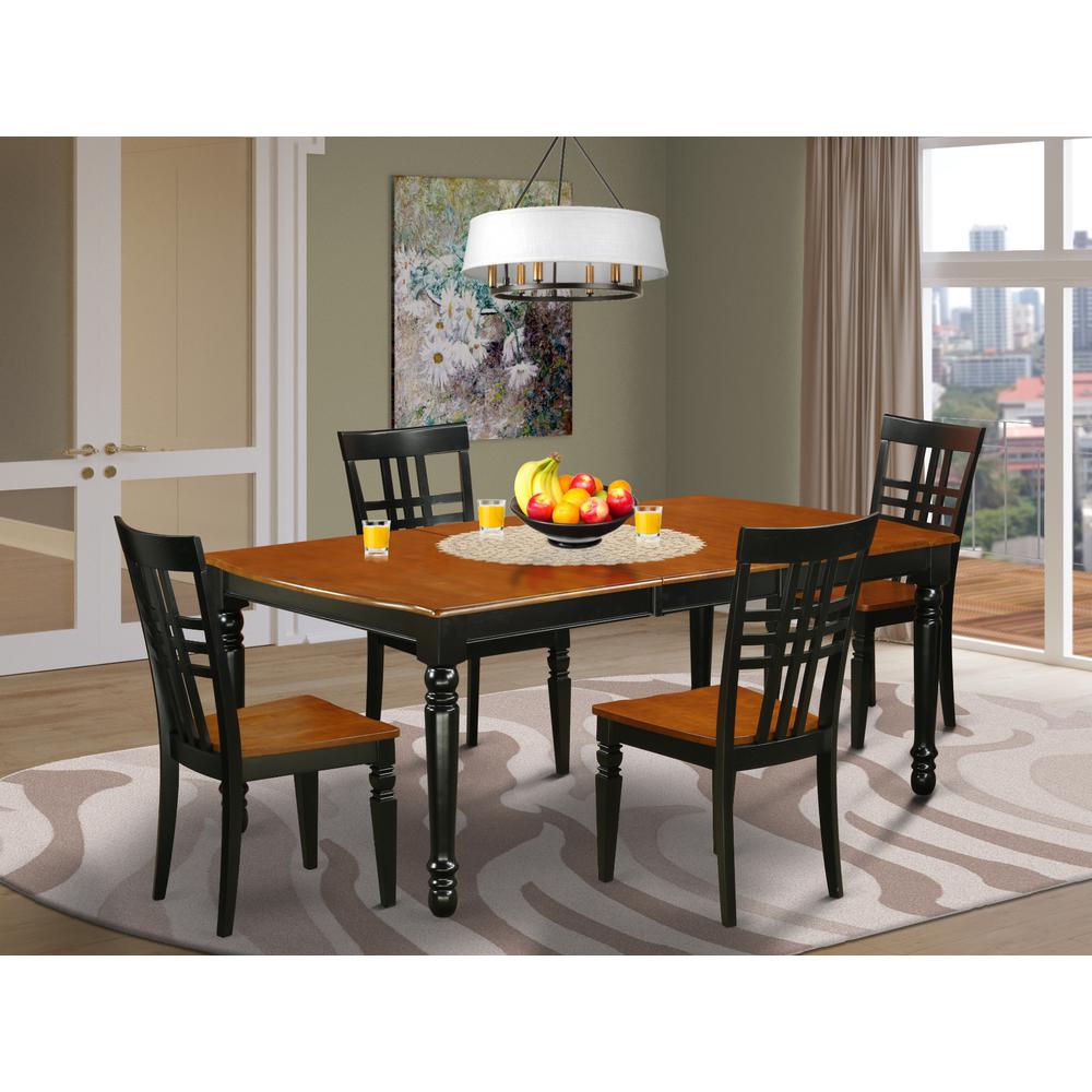 Dining Room Set Black & Cherry, DOLG5-BCH-W. Picture 2