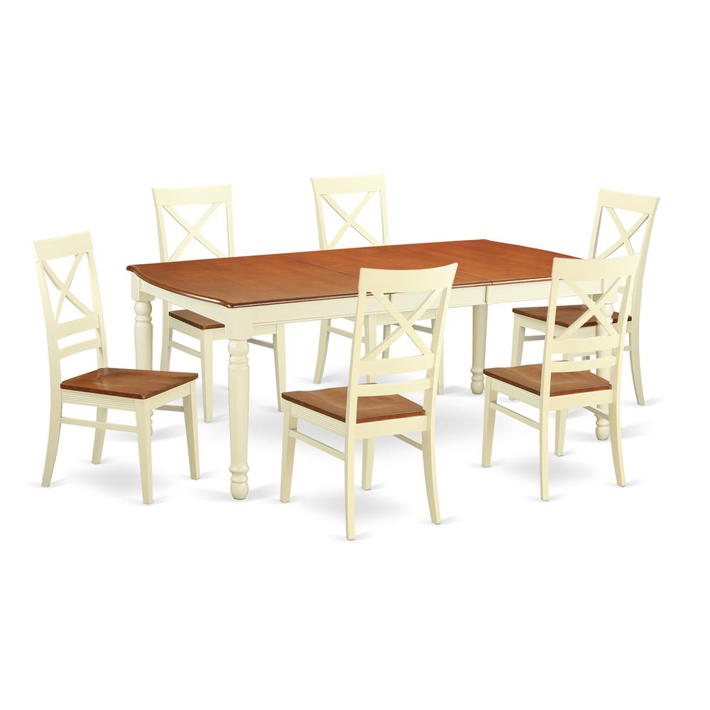 7  PC  Table  set  -Kitchen  dinette  Table  and  6  Dining  Chairs. Picture 2