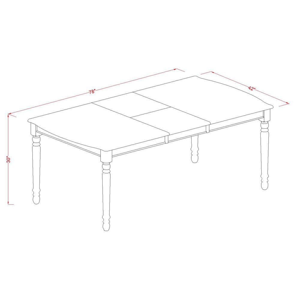 5 Piece Dining Table Set Consists of a Rectangle Kitchen Table. Picture 4