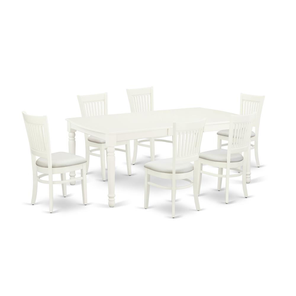 Dining Table- Dining Chairs, DOVA7-LWH-C. Picture 2