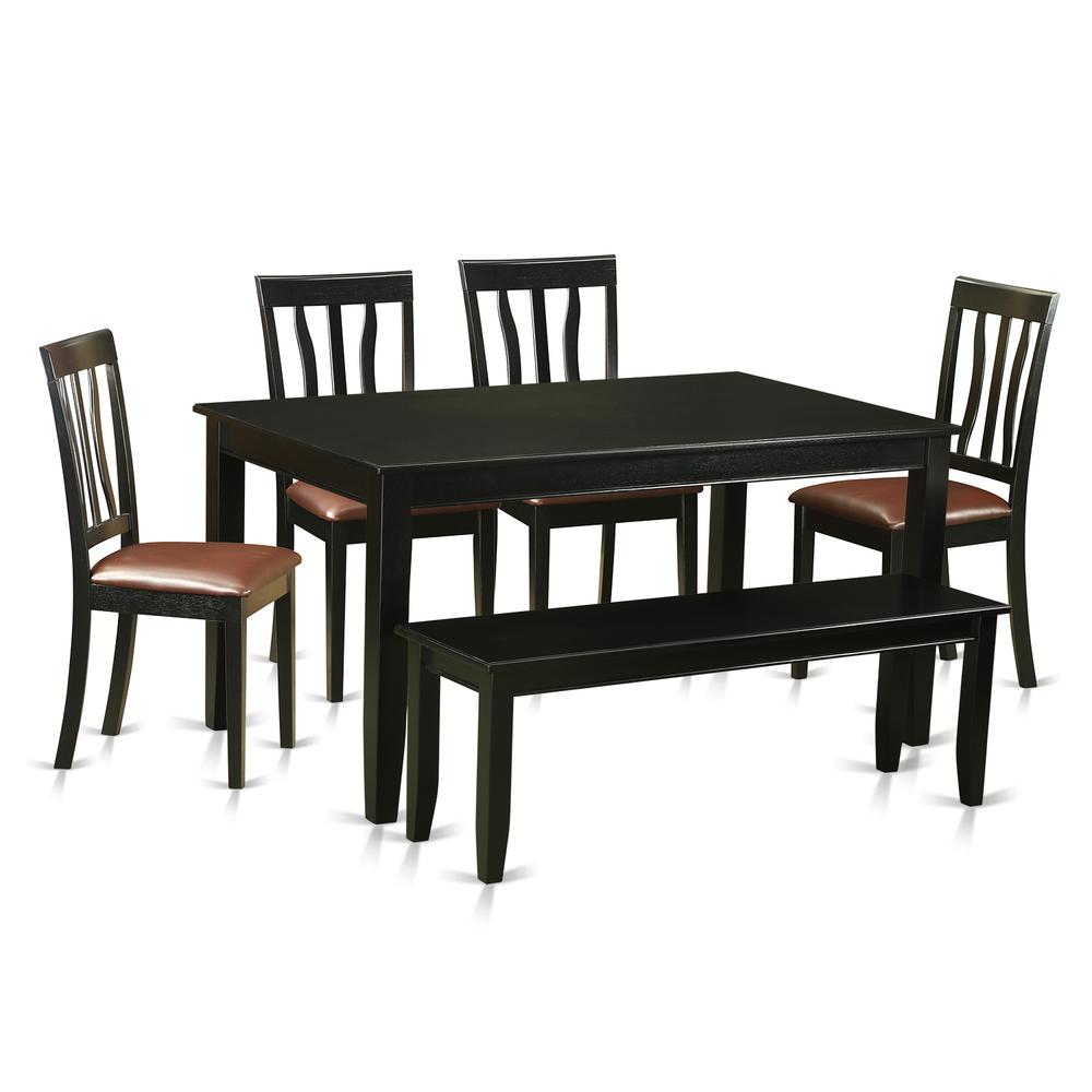 6  PC  Table  set  -  Dinette  Table  and  4  Dining  Chairs  plus  Bench. Picture 2