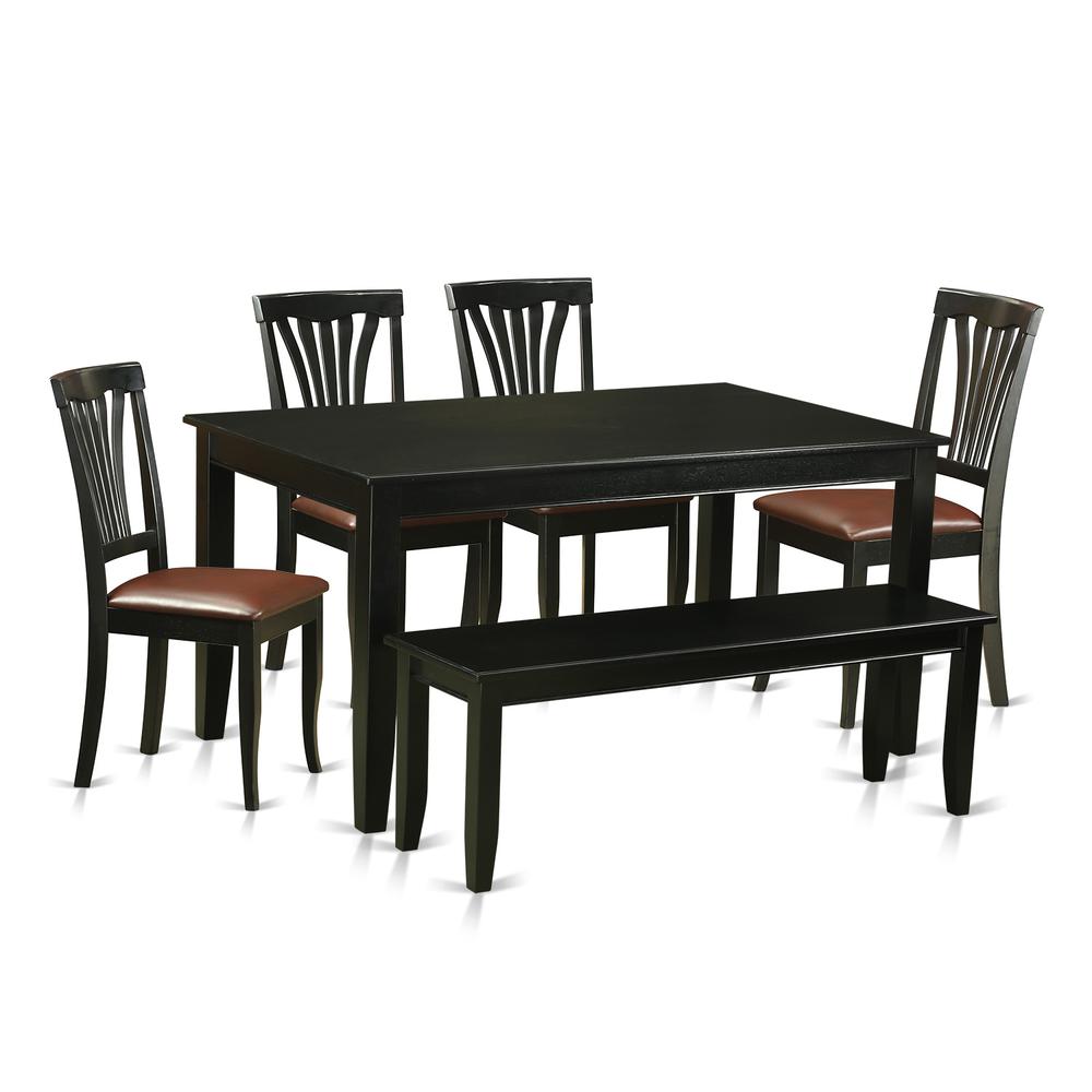 6  Pc  Kitchen  nook  Dining  set  -  Kitchen  dinette  Table  and  4  Dining  Chairs  plus  Bench. Picture 2
