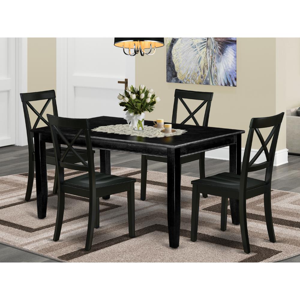 Dining Room Set Black, DUBO5-BLK-W. Picture 2