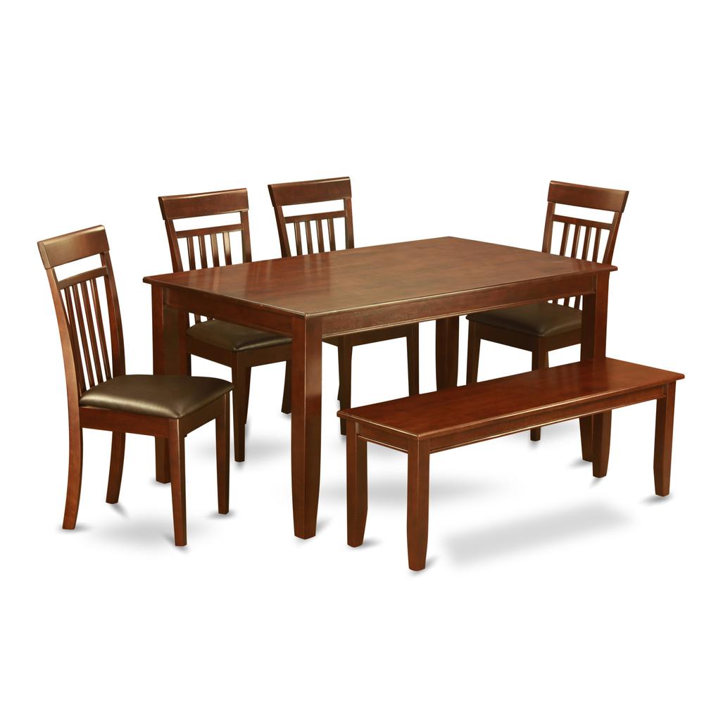 6  PC  Kitchen  Table  set  with  bench-Kitchen  Table  and  4  dinette  chair  and  Bench. Picture 2