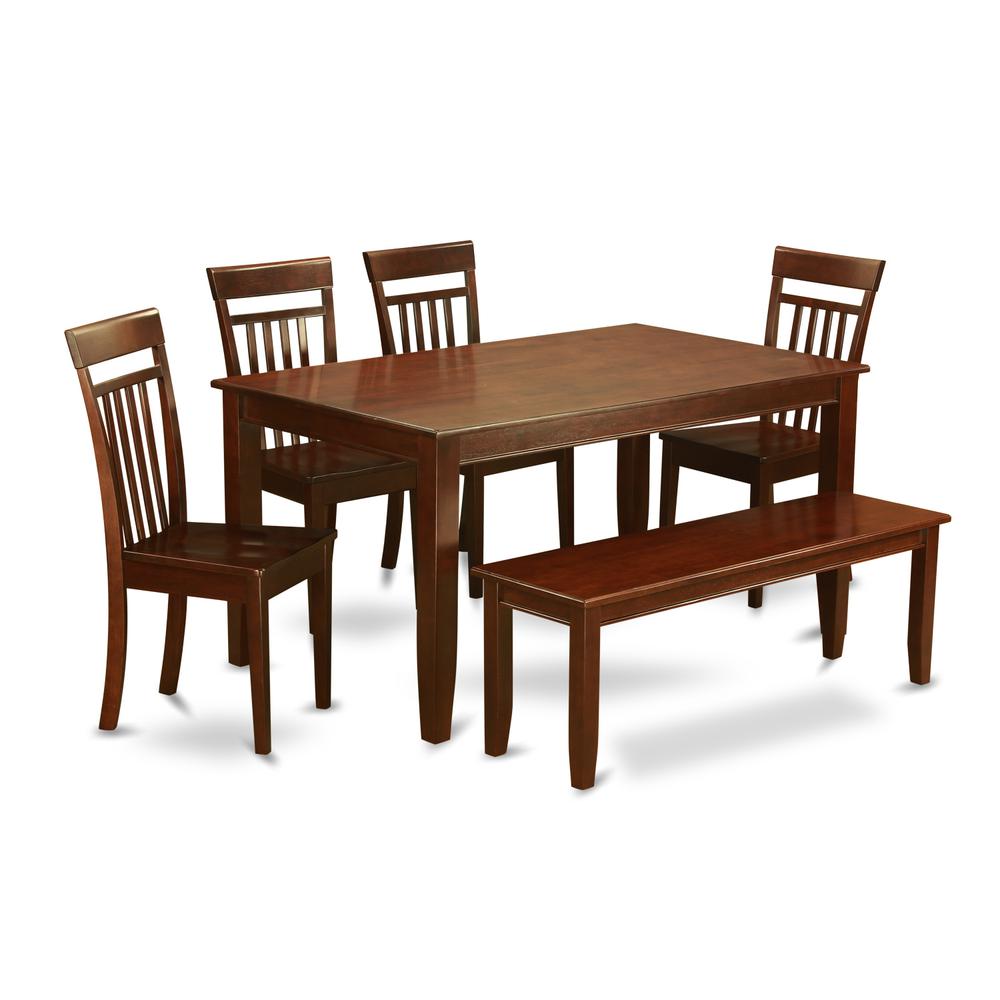 6  Pc  Dining  room  set  with  bench-Dinette  Table  and  4  Chairs  and  Bench. Picture 2