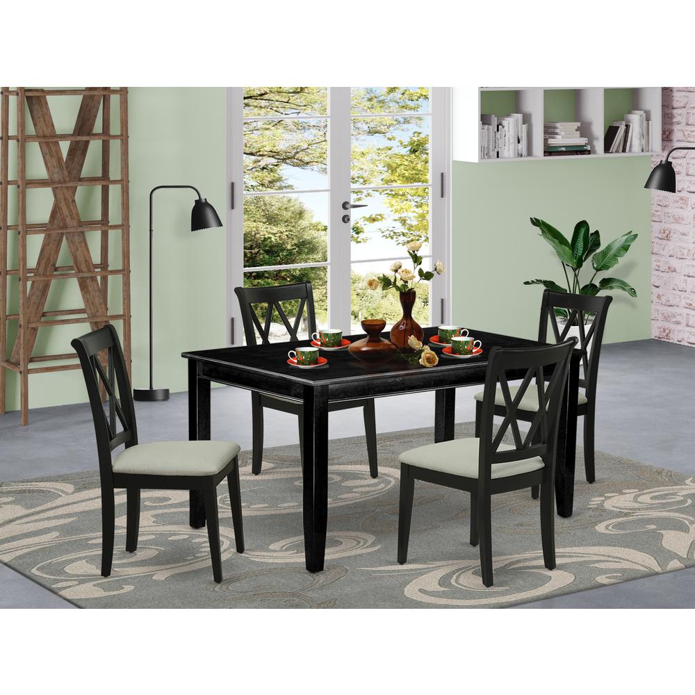 Dining Room Set Black, DUCL5-BLK-C. Picture 2