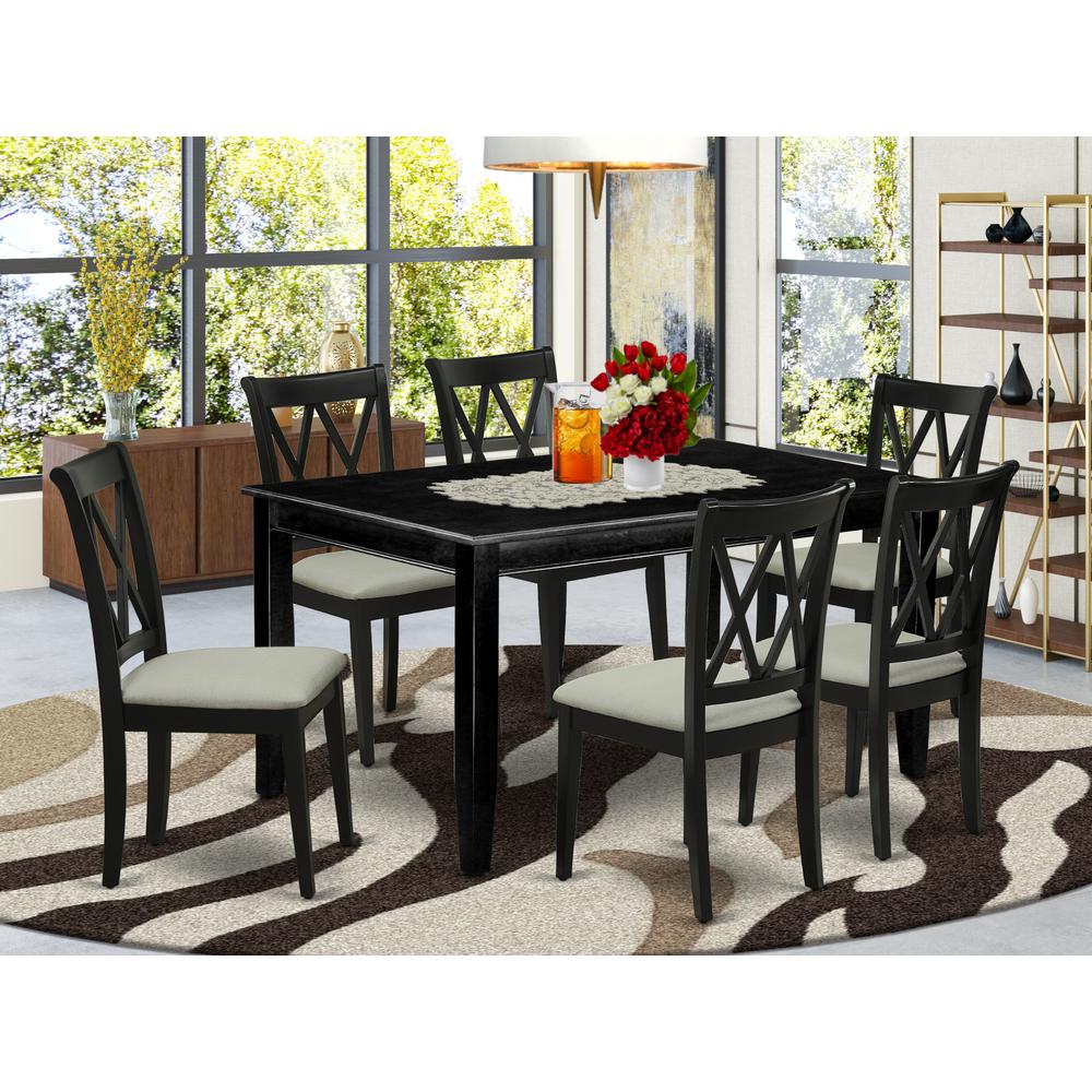 Dining Room Set Black, DUCL7-BLK-C. Picture 2