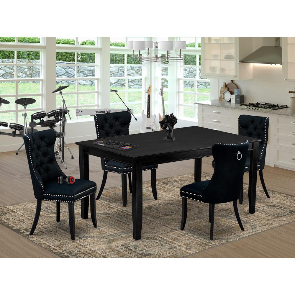 5 Piece Kitchen Table Set Consists of a Rectangle Dining Table. Picture 7