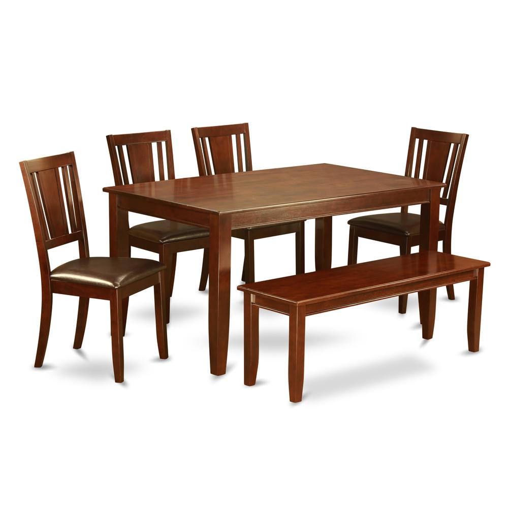 6  Pc  Kitchen  Table  with  bench-Table  and  4  Chairs  for  Dining  room  and  Bench. Picture 2