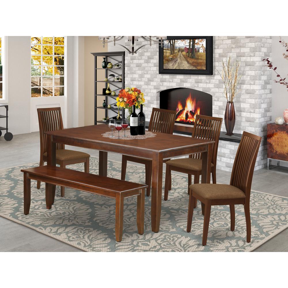 Dining Room Set Mahogany, DUIP6-MAH-C. Picture 2