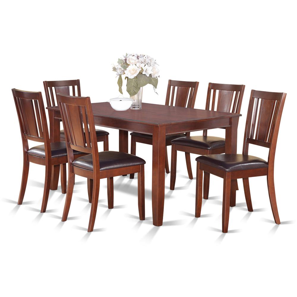 7  Pc  Dining  room  set-Dinette  Table  and  6  Kitchen  Dining  Chairs. Picture 2