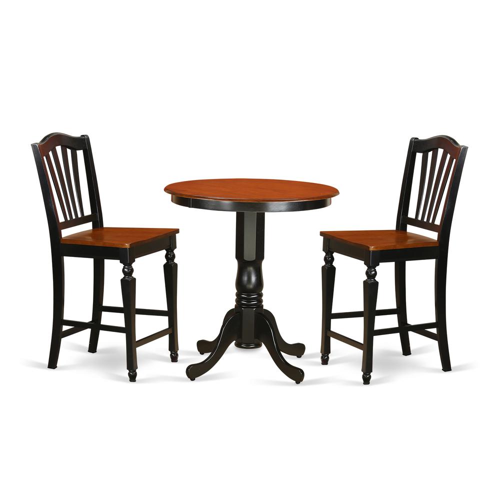 3  Pc  Dining  counter  height  set  -  high  top  Table  and  2  counter  height  stool.. Picture 1