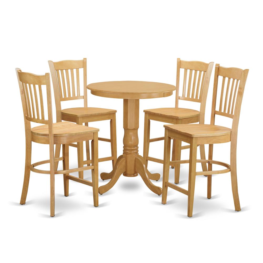 5  Pcpub  Table  set  -  Small  Kitchen  Table  and  4  counter  height  Dining  chair.. Picture 2
