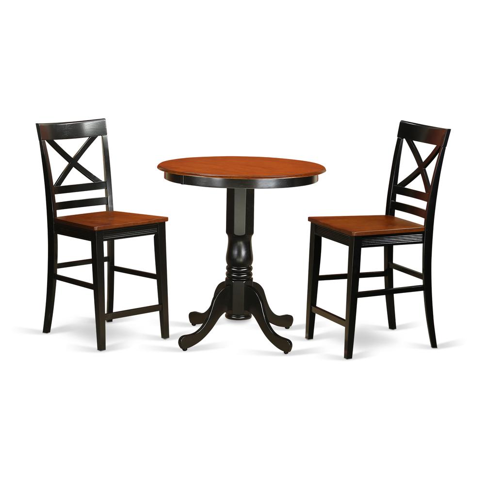 3  PC  counter  height  Table  and  chair  set  -  Dining  Table  and  2  counter  height  stool.. Picture 2