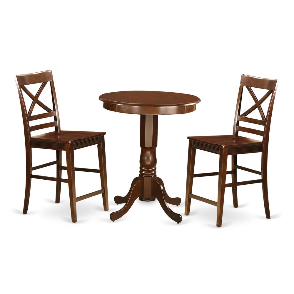 3  PC  counter  height  Dining  room  set-pub  Table  and  2  counter  height  Dining  chair. Picture 1