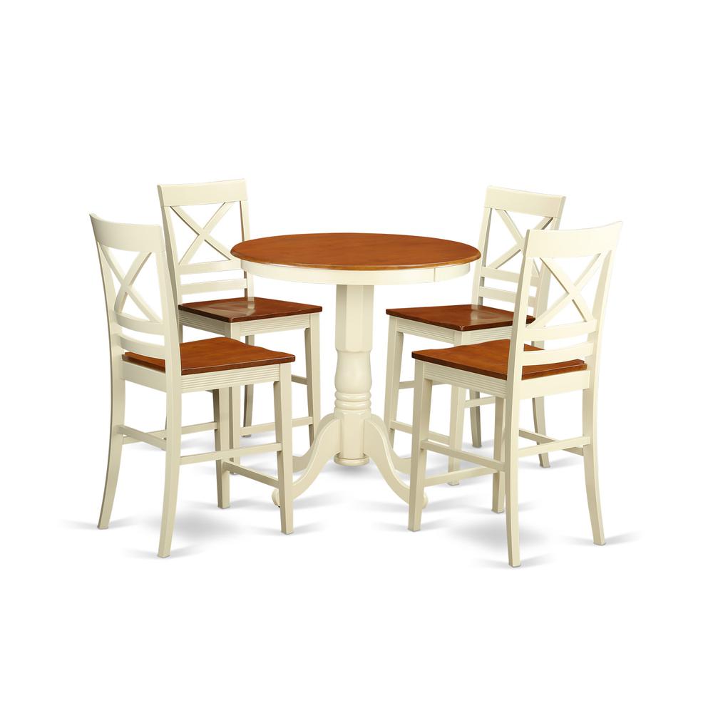 5  Pc  pub  Table  set-pub  Table  and  4  counter  height  Chairs. Picture 2