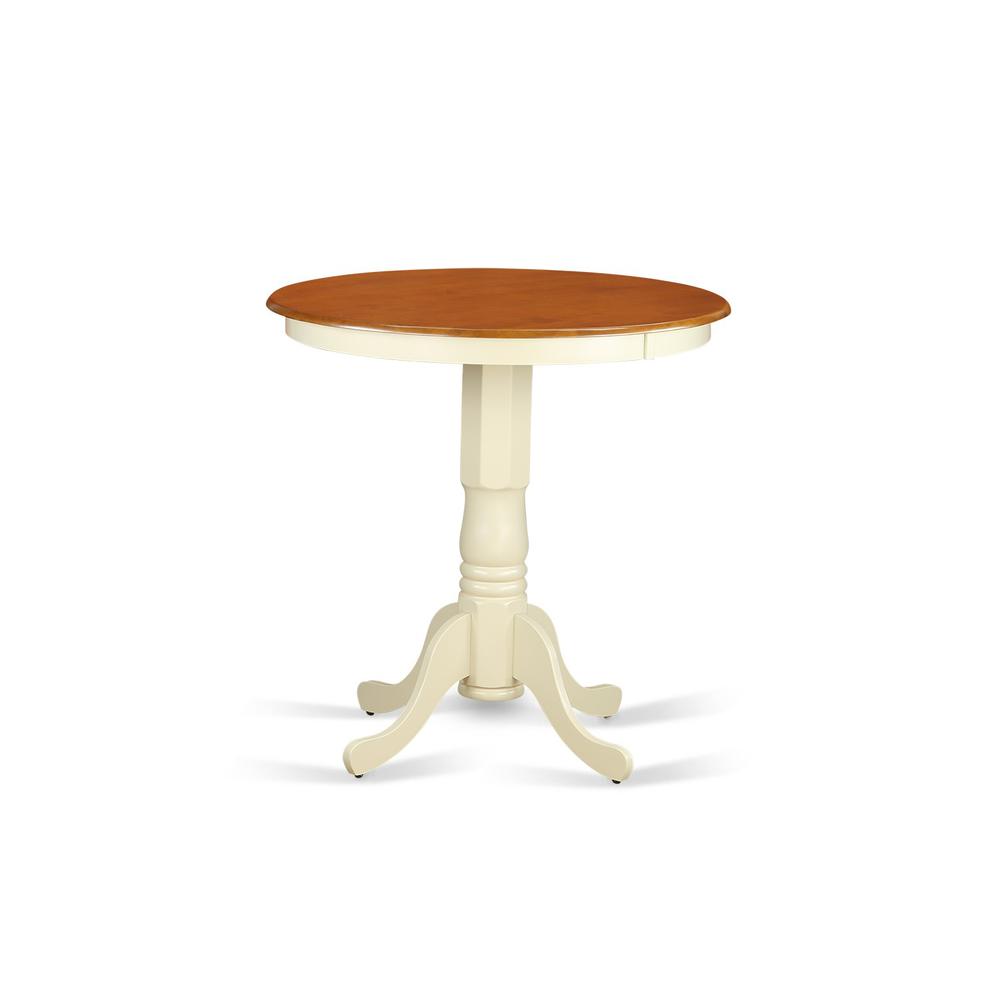 Eden  round  counter  height  table  finished  in  linen  white. Picture 2