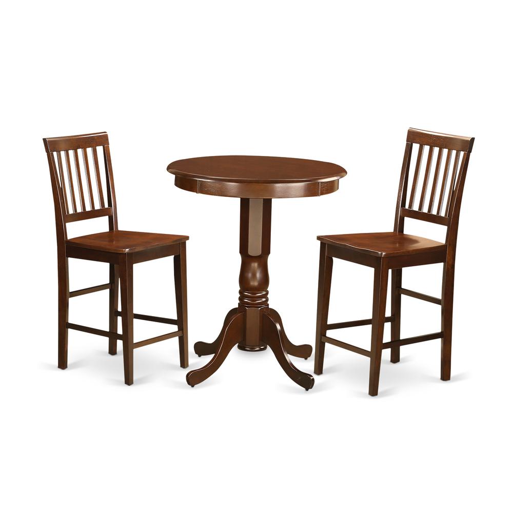 3  PC  counter  height  Table  and  chair  set-pub  Table  and  2  counter  height  Chairs. Picture 2