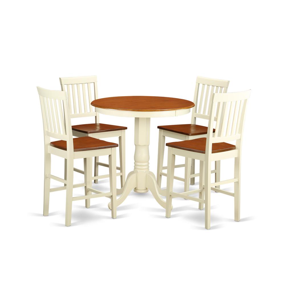 5  Pc  counter  height  Dining  set-pub  Table  and  4  Kitchen  bar  stool. Picture 2
