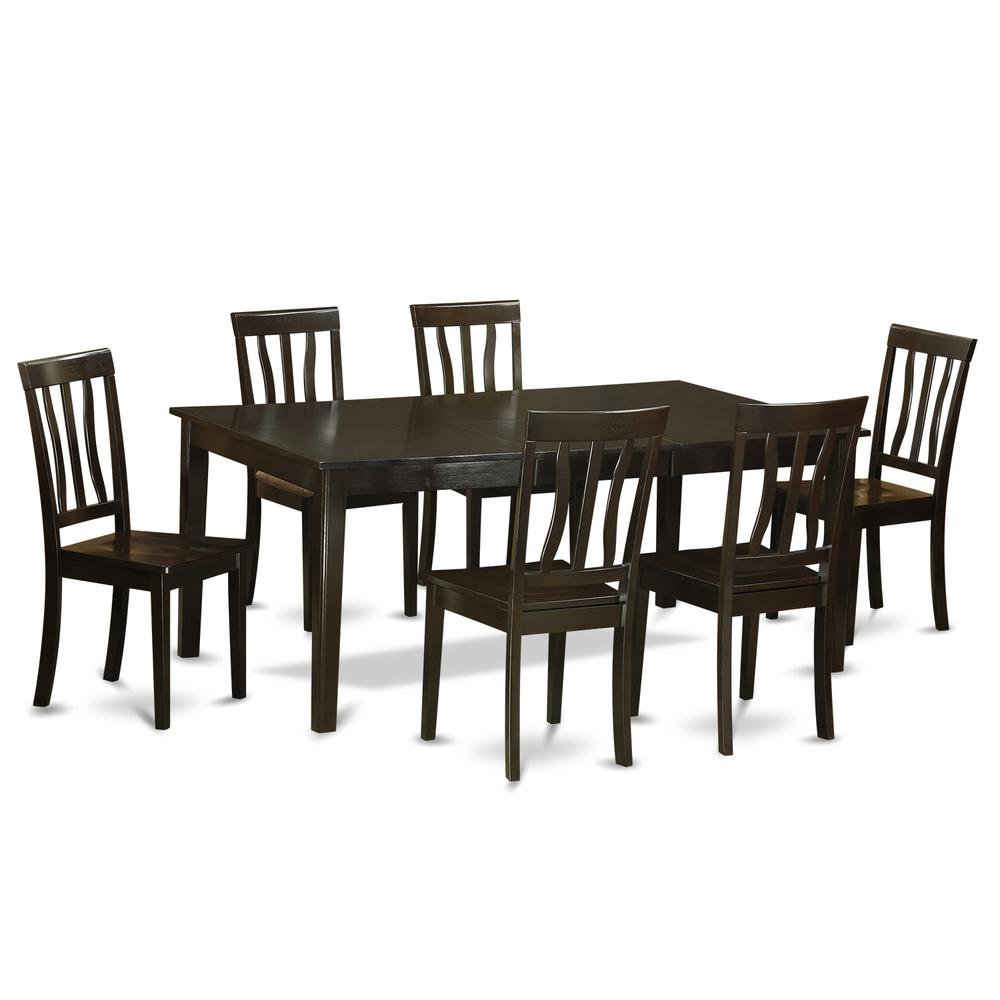 7  Pc  formal  Dining  room  set-Table  with  Leaf  and  6  Kitchen  Chairs.. Picture 2