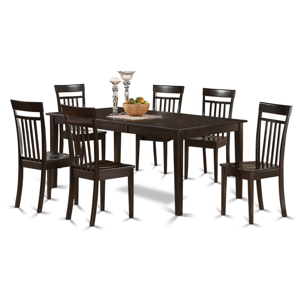 7  PC  Dining  room  set-Table  with  Leaf  together  with  6  Dining  Chairs.. Picture 2