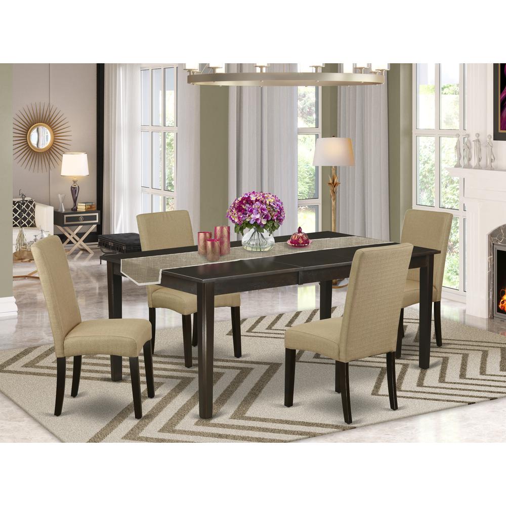 Dining Room Set Cappuccino, HEDR5-CAP-03. Picture 2