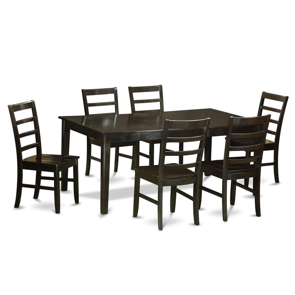 7  Pc  Dining  room  set-Table  with  Leaf  and  6  Kitchen  Chairs.. Picture 2