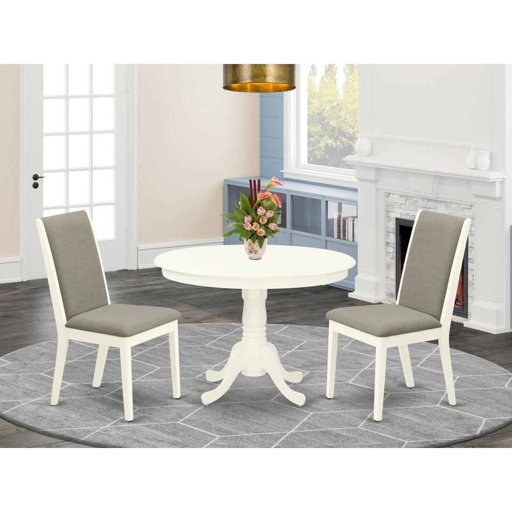 Dining Room Set Linen White, HLLA3-LWH-06. Picture 2