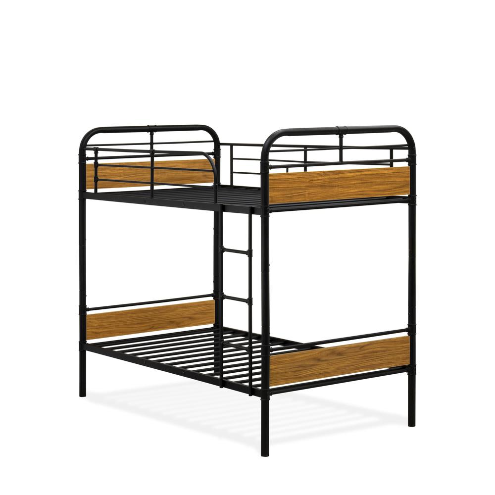 Hedley Bunk Bed Frame with 4 Metal Legs. Picture 1