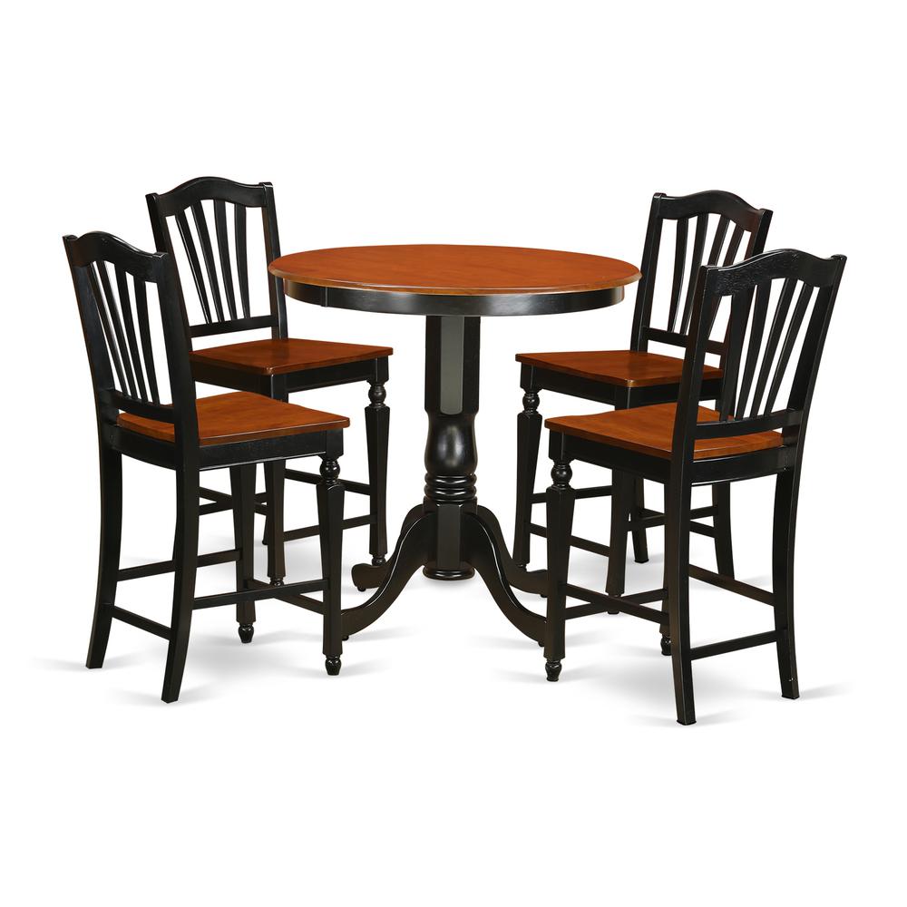 5  Pc  counter  height  Table  and  chair  set-pub  Table  and  4  Dining  Chairs. Picture 1