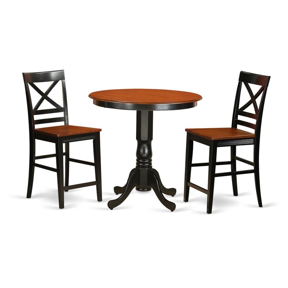 3  Pc  Dining  counter  height  set-pub  Table  and  2  Kitchen  bar  stool. Picture 2