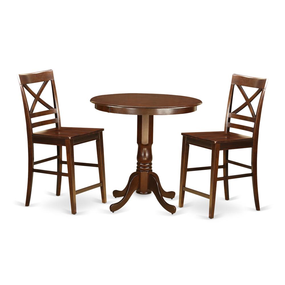 3  Pc  Dining  counter  height  set  -  high  Table  and  2  Dining  Chairs.. Picture 1