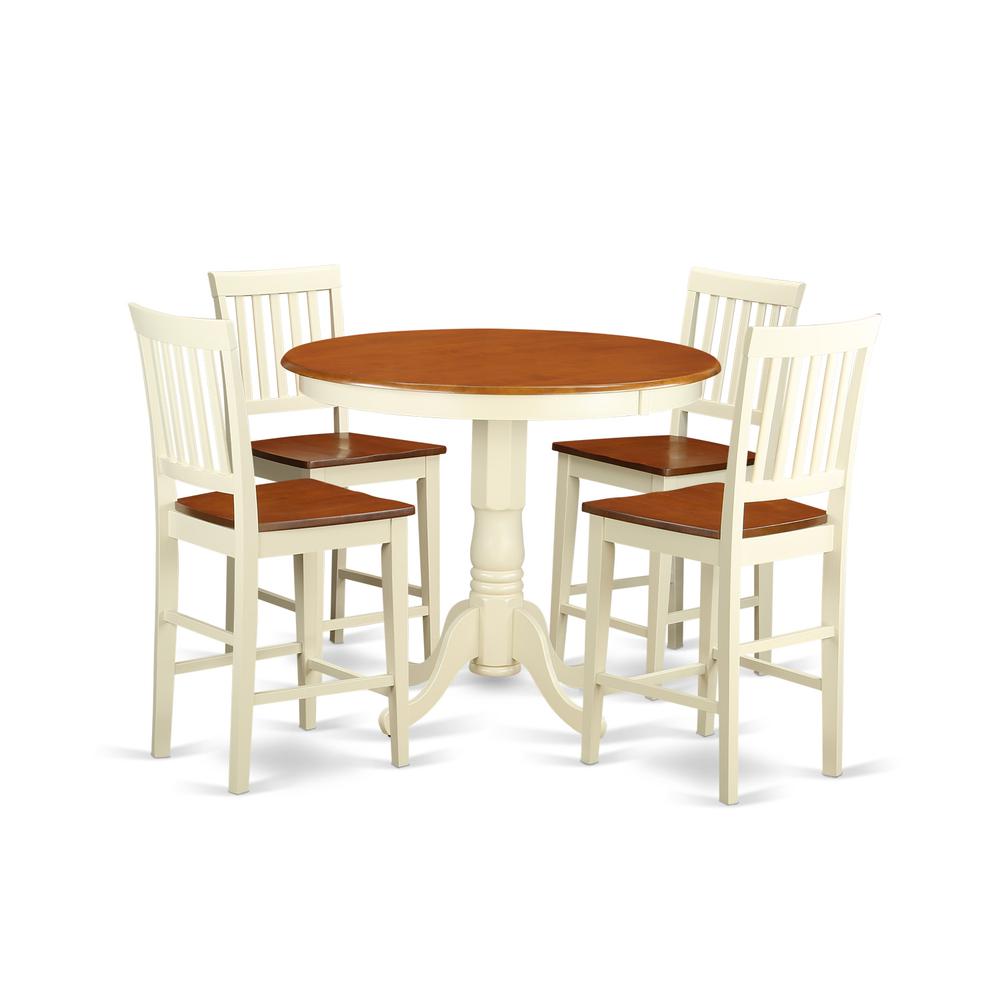 5  Pc  counter  height  Dining  set-high  Table  and  4  Kitchen  Chairs. Picture 2