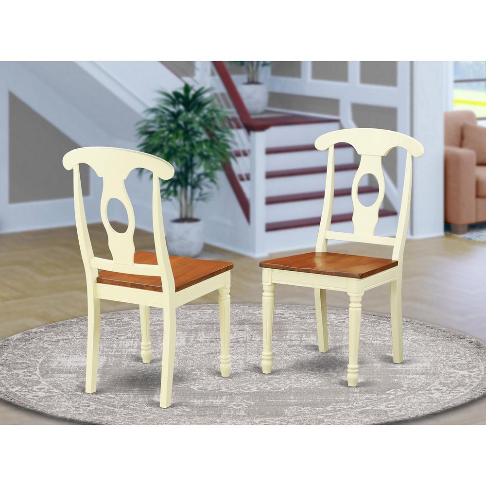 Napoleon  styled  chair  with  Wood  seat,  Set  of  2. Picture 2
