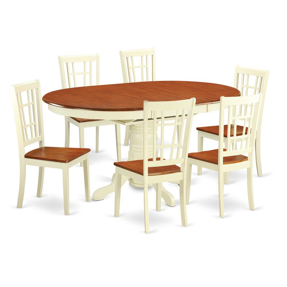 7  PC  Dining  room  set  -Small  Kitchen  Table  and  6  Dining  Chairs. Picture 2