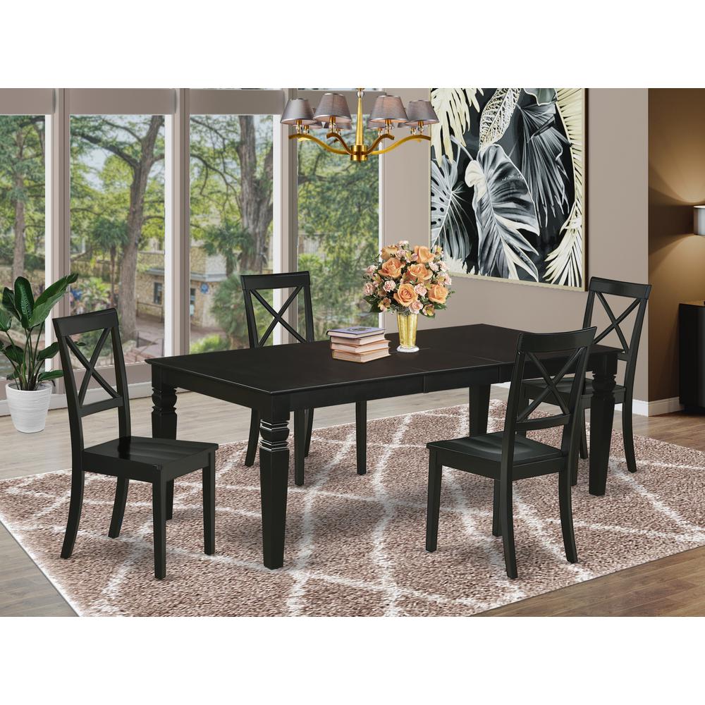 Dining Room Set Black, LGBO5-BLK-W. Picture 2