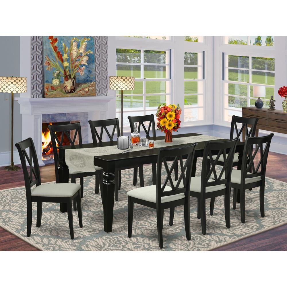 Dining Room Set Black, LGCL9-BLK-C. Picture 2