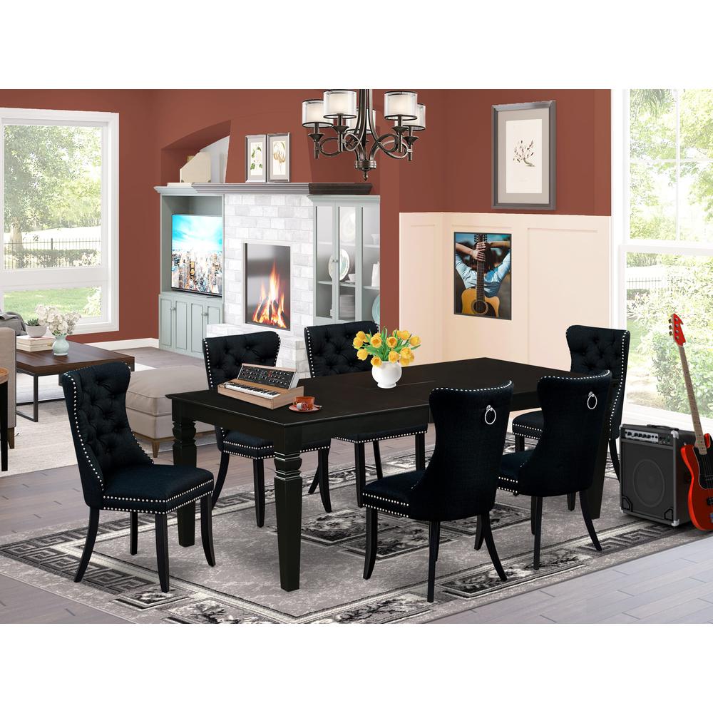 7 Piece Dining Table Set Consists of a Rectangle Kitchen Table. Picture 7