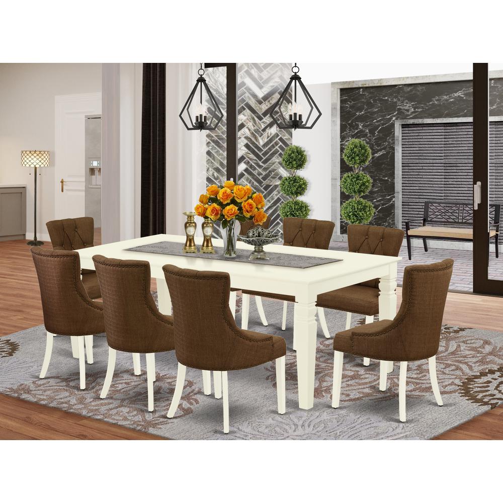 Dining Room Set Linen White, LGFR9-LWH-18. Picture 2
