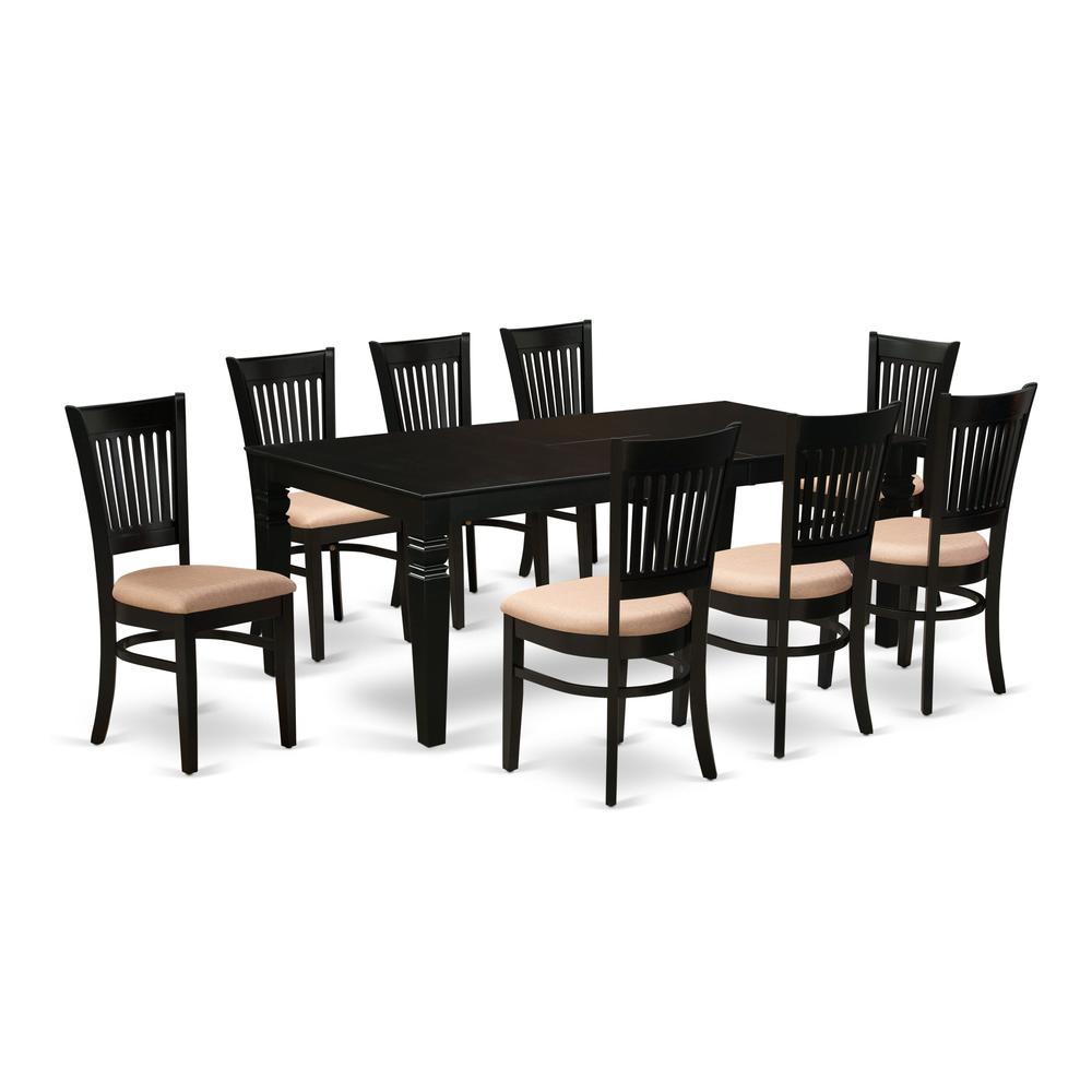 Dining Table- Table Leg Dining Chairs, LGVA9-BLK-C. Picture 2