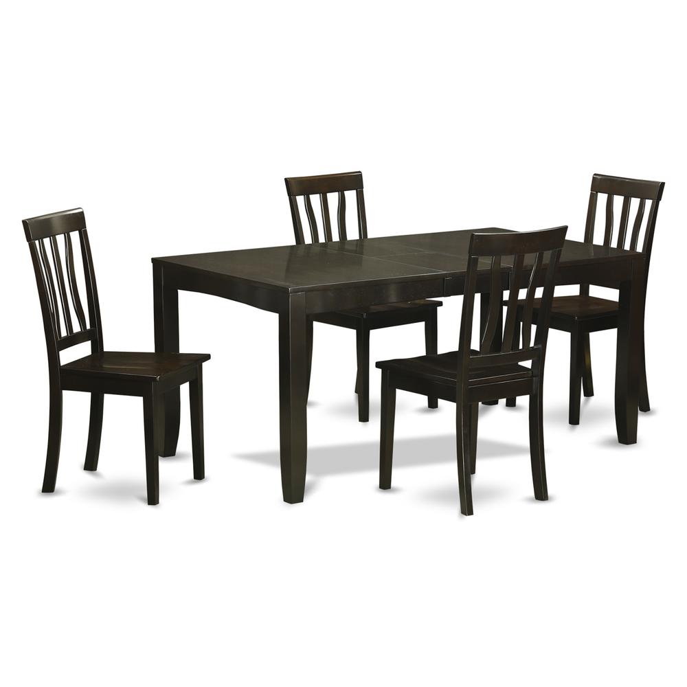 5  Pc  Dining  room  set  for  4-Dining  Table  with  Leaf  and  4  Kitchen  Chairs.. Picture 2