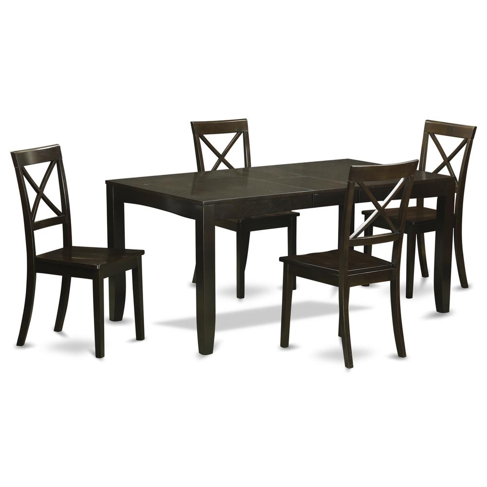 5  Pc  Dining  set-Table  with  Leaf  Plus  4  Dining  Chairs. Picture 2