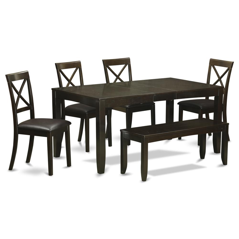 6  PC  Dining  Table  with  bench-Kitchen  Tables  Plus  4  Dining  Chairs  and  Bench. Picture 2